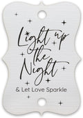 Summer-Ray 50pcs Light up The Night & Let Love Sparkle Wedding Sparkler Tags by Summer-Ray.com