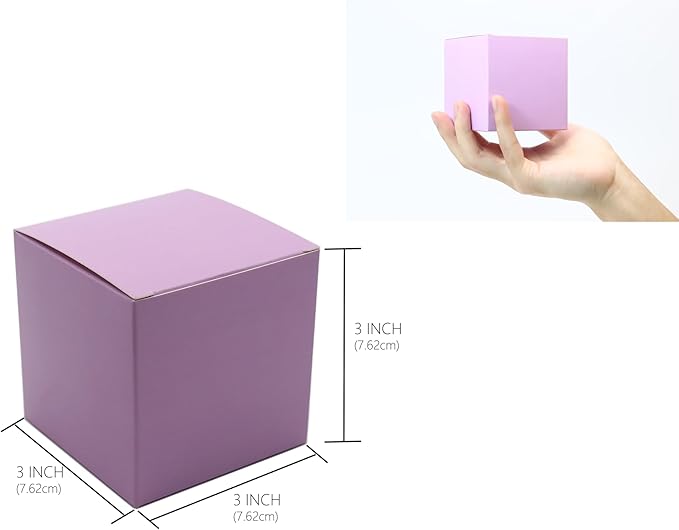 25 Pcs Purple Paper Gift Boxes, Small Candy Treat Boxes Bulk, Birthday Gifts - Image 2