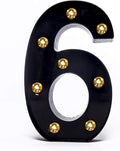 Foaky Black LED Marquee Number Lights Sign Light Up Marquee Number Lights Sign by Foaky
