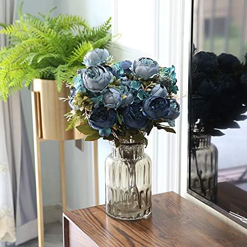 Kimura's Cabin Fake Peonies 2Bouquets Faux Silk Flower Vintage Artificial Peony - Image 7