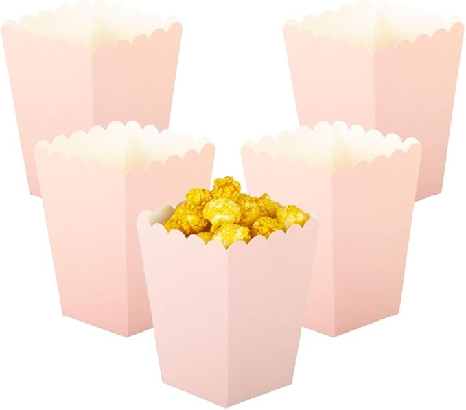 YESON Pink Popcorn Boxes Mini Paper Popcorn Box by YESON