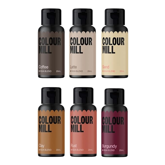 Colour Mill Outback Pack Aqua Blend Water-Based Food Coloring, 20 Milliliters by ColourMill