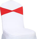 VDS Pack of 75 PCS | Red | Spandex Chair Sashes Bows Without Buckle | Stretch by VDS