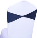 MDS Pack of 50 Spandex Chair Sashes Bows Elastic Stretch Dining Chair Bands by MDS