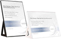 ABS Plastic Sign Holder，Menu Displays L Shape Sign Stand Vertical/Horizontal Use by ECKEK