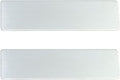 2pcs Stainless Steel Silver Custom Name Tags by QIPAN