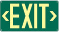 1Pack Photoluminescent Exit Sign Green by Bmytoo