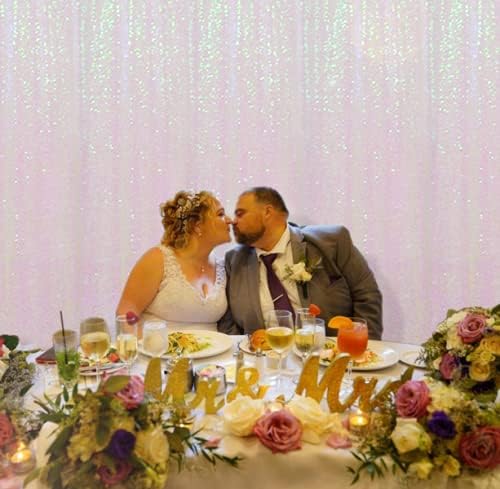 Poise3EHome 6FT x 6FT Iridescent Sequin Photography Backdrop Curtain - Image 4