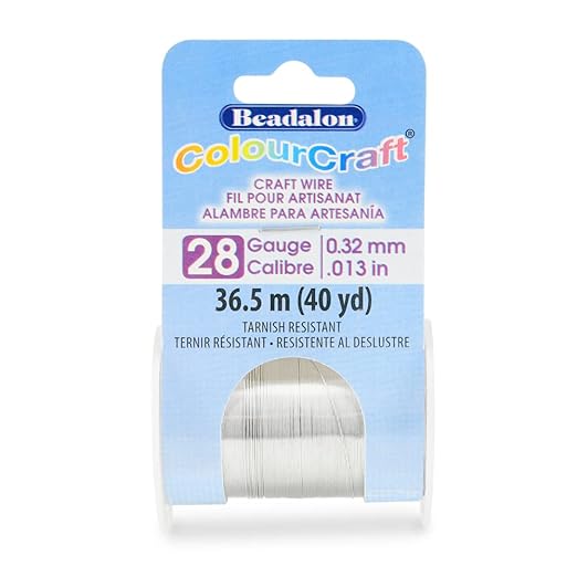 Beadalon ColourCraft Wire, 28 Gauge, 40 yd Spool by Beadalon