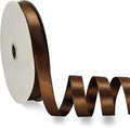 Brown Satin Ribbon Double Faced Satin 1/2 inch x 55 Yards Polyester Ribbon by OZXCHIXU