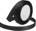 Black Ribbon 5/8 Inches x 25 Yards, Bows Making, Floral Bouquets, DIY by KMERLIFE