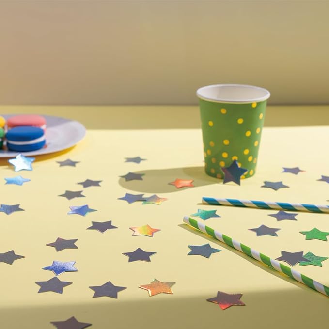 Laser Silver Star Confetti Holographic Table Decoration - Image 3
