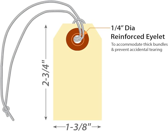 SmartSign Blank Manila Shipping Tags - Image 5