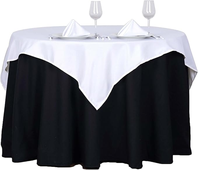 Efavormart 54x54 White Wholesale Linens Seamless Polyester Square Linen - Image 7