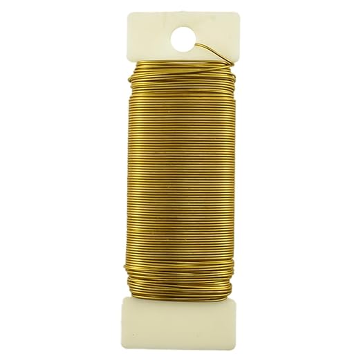 HAHIYO 22Gauge Dark Gold Metal Floral Wire by HAHIYO