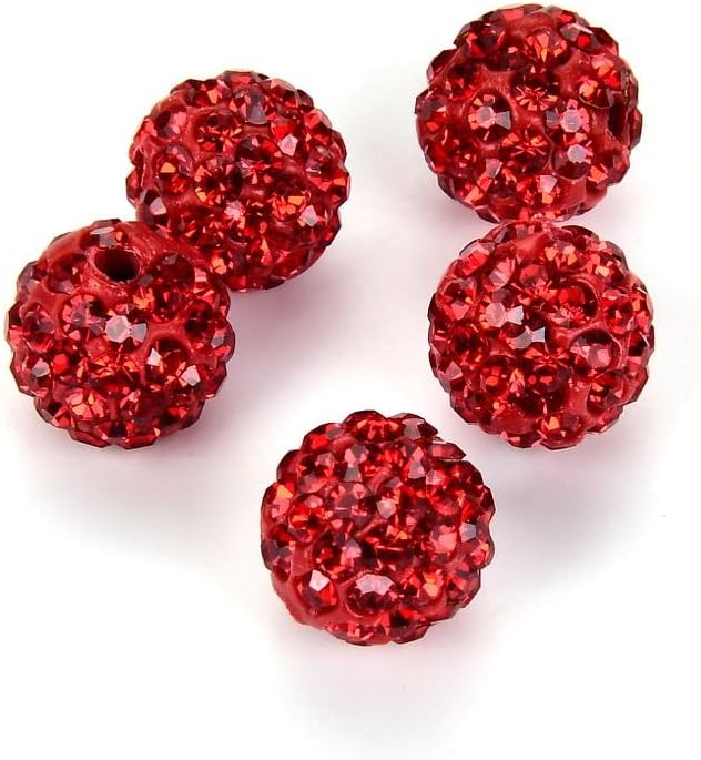 50pcs Adabele Grade A Suncatcher Crystal Rhinestone Pave Loose Beads 8mm Light by AdabeleLLC