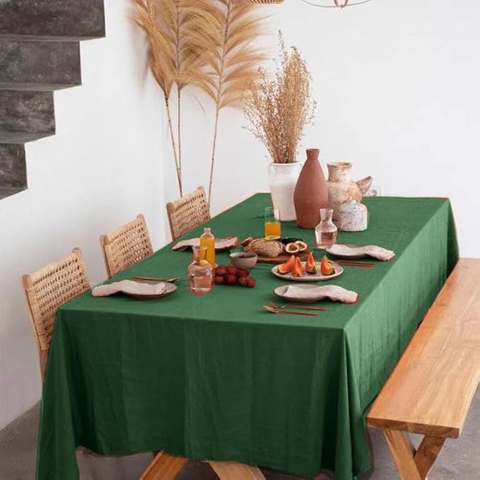 Talasily Linen Tablecloth 100% Pure Linen Table Cloth 60x108 Inches Rectangle - Image 7