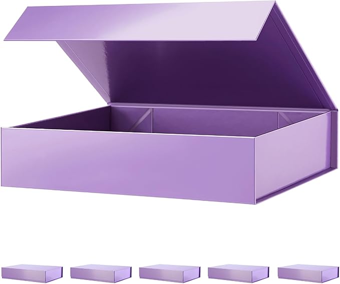 PACKHOME 6 Gift Boxes 11.5x8x2.5 Inches, Sturdy Shirt Boxes by PACKHOME