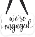 Acrylic Wedding Sign, Ring Bearer Sign, We're Engaged Decorations, by Unknown