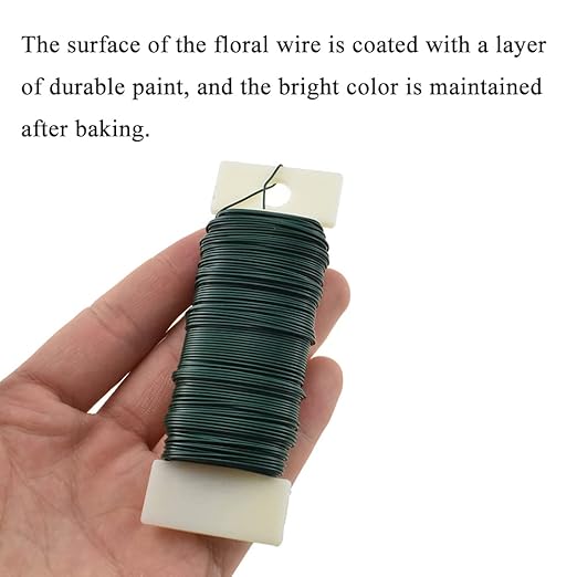 HAHIYO 22Gauge Green Flexible Metal Floral Wire - Image 4