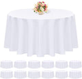 12 Pack Round Tablecloth 90 Inch by REWOMC