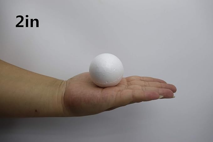 FFchuanhe 39 Pack Craft Foam Balls, 5 Sizes Including 2-7.8 in, Polystyrene - Image 7