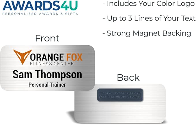 Custom Name Tag with Logo - Image 3
