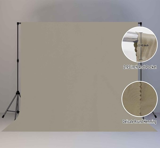 10x10FT Gray Screen Photo Background, Pure Grey Color, Professional Photography - Image 2