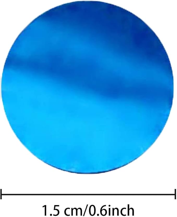 Blue Foil Confetti, Round Dots Glitter Table Confetti, Sparkling - Image 2
