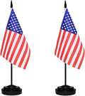 US American Deluxe Desk Table Flag Set Small Mini Miniature USA Table Desktop by tibijoy