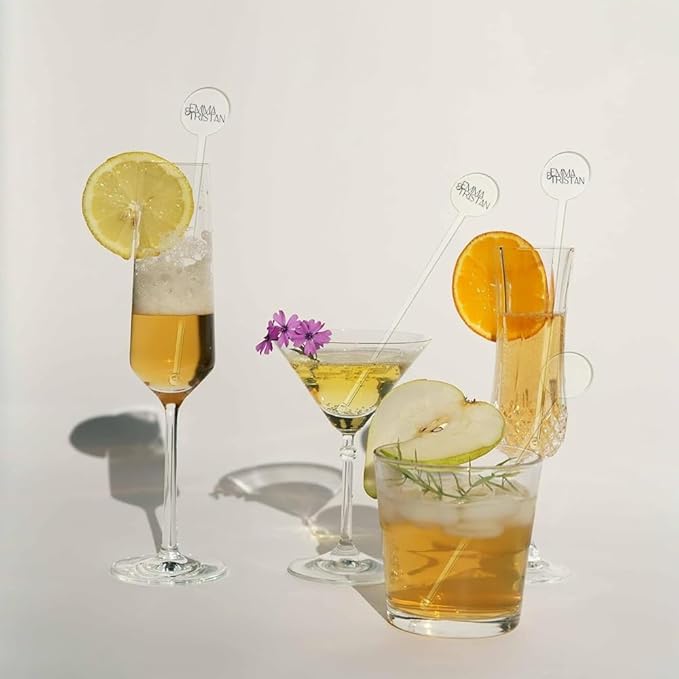 Personalized Wedding Drink Stirrers, Custom Anniversary Stir Swizzle Sticks - Image 4