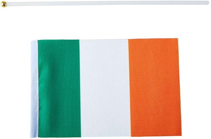 Ireland Flag Irish Flag, Small Mini Handheld Ireland Flags on Stick - Image 4