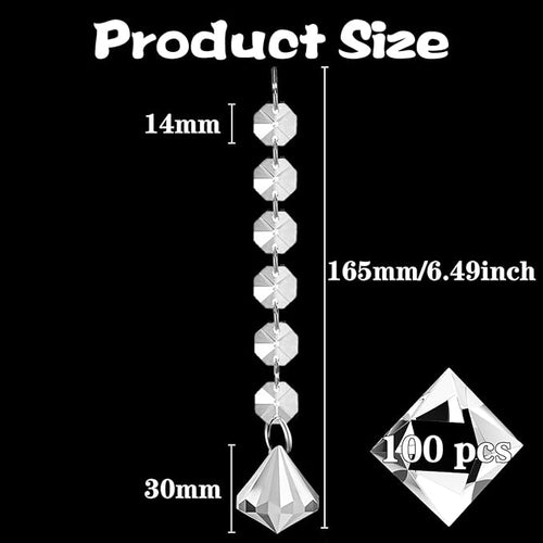 100 Pack Hanging Crystals - Image 2