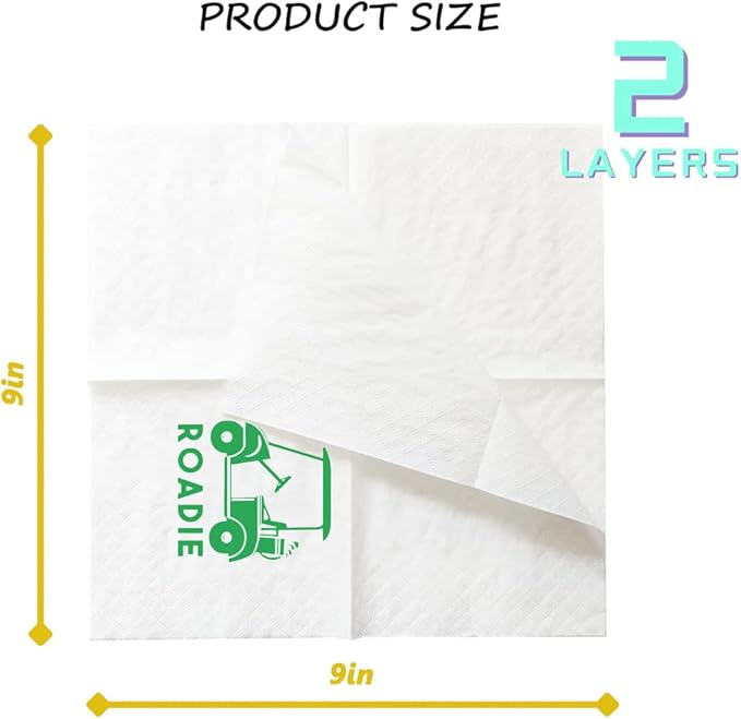 Golf Cocktail Napkins, 100 Pack Par-Fect Together Golf Themed Paper Cocktail - Image 3