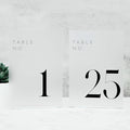 JINMURY Frosted Wedding Table Numbers 1-25 by JINMURY
