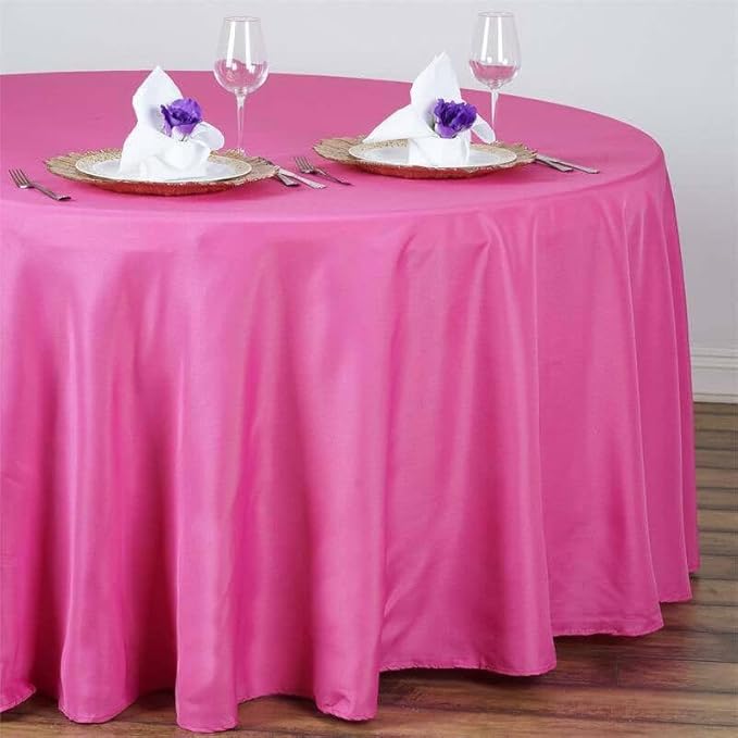 Efavormart Round Tablecloth, 108 Inch Stain & Wrinkle Resistant Washable Table by efavormart