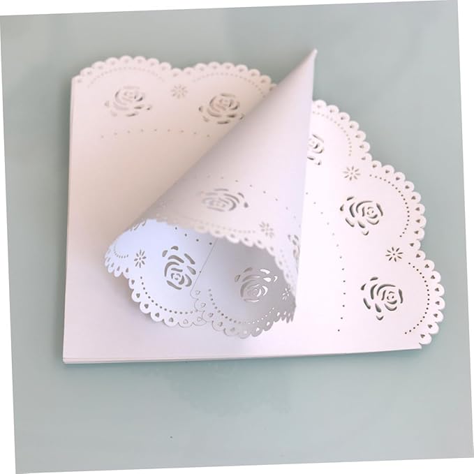 jojofuny 40 Pcs Rose Petals Party Confetti Cone Holder Candy Cone Bags Confetti - Image 7