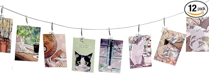 TFu Wall Hanging Photo Display, DIY Picture Photo Frame String by TFu