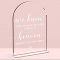 Wedding Memorial Sign，We Know You Would be Here Today If Heaven Sign，Wedding by NGLIV