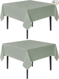 sancua Square Tablecloths 85x85 Inch, 2 Pack by sancua