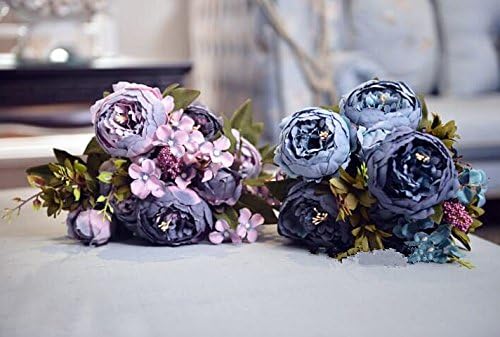 Kimura's Cabin Fake Peonies 2Bouquets Faux Silk Flower Vintage Artificial Peony - Image 5