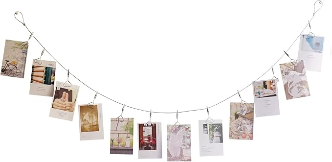 Multi-Purpose Steel Wall Hanging Photo Display Cable Wire Rod - Image 2