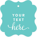 Andaz Press Fully Personalized Collection, Fancy Frame Square Gift Tags by AndazPress