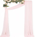 MLMC Blush Pink Wedding Arch Draping Fabric 1 Panel 29" x 20 FT Extra Long by MLMC