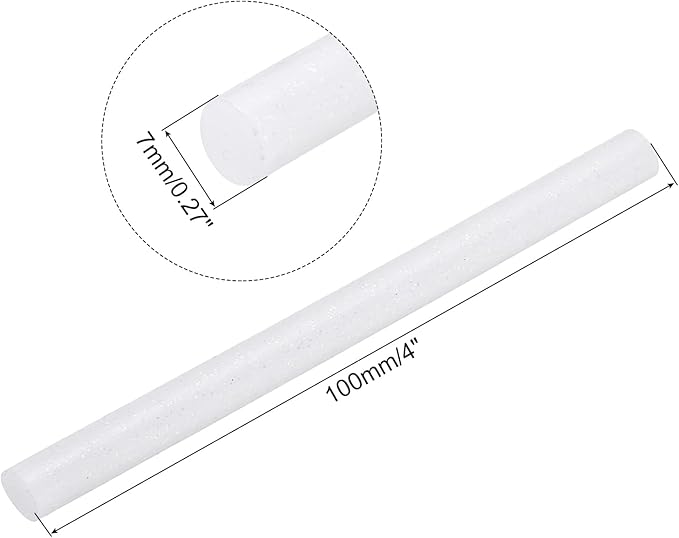 uxcell 20pcs Hot Glue Sticks for Glue Gun 7mm/0.28-inch x 4-inch Mini Hot Melt - Image 2