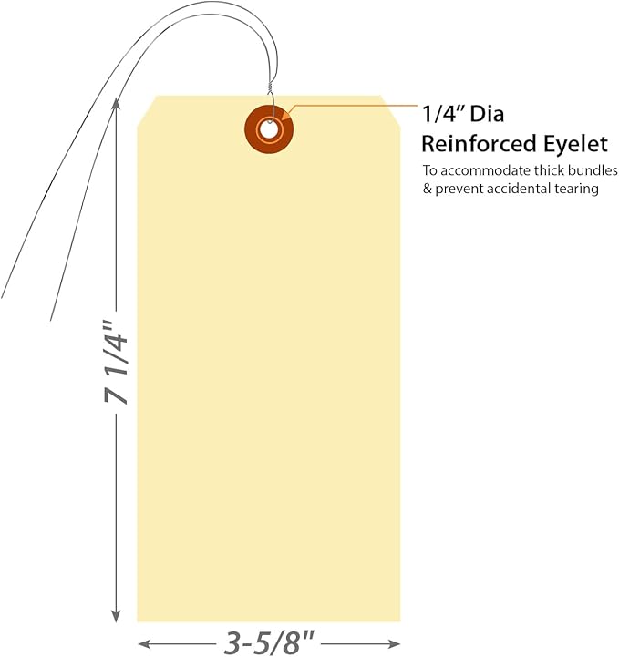 SmartSign Blank Manila Shipping Tags - Image 3