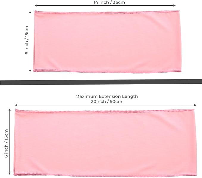 VDS Pack of 25 PCS | Dusty Rose | Spandex Chair Sashes Bows Without Buckle | - Image 5