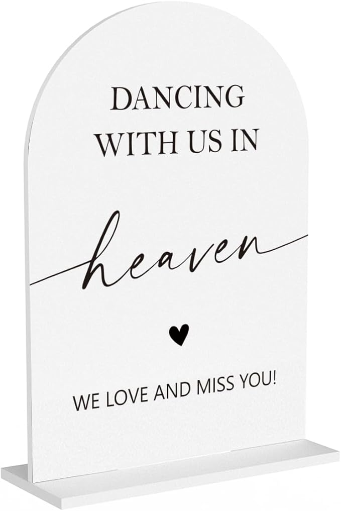 In Loving Memory Wedding Sign, Dancing by Unknown