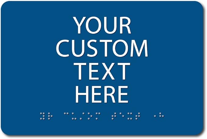 ALPHA DOG ADA SIGNS Custom ADA Compliant Braille Sign, Tactile Text, Raised by AlphaDog