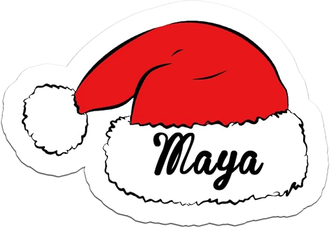 Personalized Christmas Stickers, Custom Name Waterproof Christmas Gift Tags by calliemoment